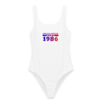 40e anniversaire Édition limitée 06/1986 - Maillot de bain femme - blanc - Devant - AI Model Female 172 dark (172cm)