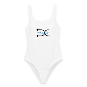 Désodonné  - Maillot de bain femme - blanc - Devant - AI Model Female 172 dark (172cm)