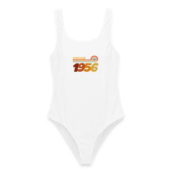T-Shirt 70 Ans 1956 Rock Style - Maillot de bain femme - blanc - Devant - AI Model Female 172 dark (172cm)