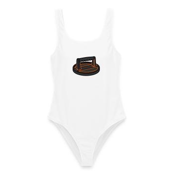 Burger Press Smashburger Camion de Barbecue Grillé - Maillot de bain femme - blanc - Devant - AI Model Female 172 dark (172cm)