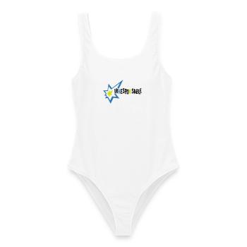 Irresponsable - Maillot de bain femme - blanc - Devant - AI Model Female 172 dark (172cm)