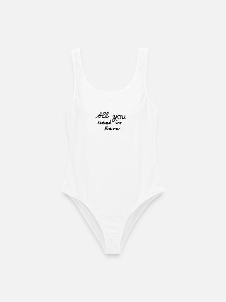 All you need - Frauen Badeanzug - Weiß