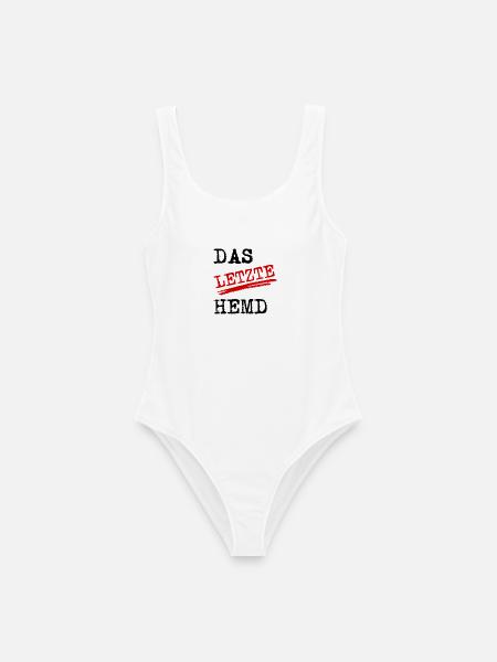 Das letzte Hemd - Frauen Badeanzug - Weiß