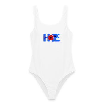 Hope Hoffnung - Women's Swimsuit - white - Front - AI Model Female 172 dark (172cm)