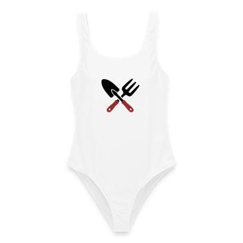 Garden Tool Shovel Icon - Women's Swimsuit - white - Front - AI Model Female 172 dark (172cm)