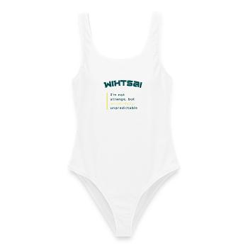 WIHTSAI | Merveilleusement imprévisible - Maillot de bain femme - blanc - Devant - AI Model Female 172 dark (172cm)