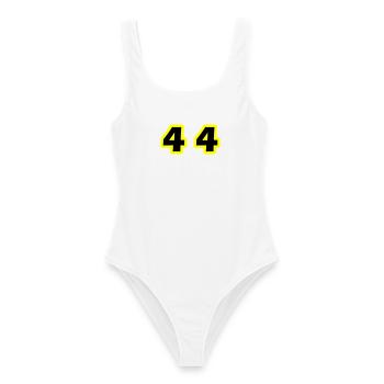 44 Number Symbol - Women's Swimsuit - white - Front - AI Model Female 172 dark (172cm)