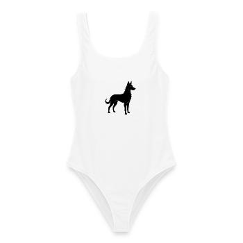 Berger Picard - Maillot de bain femme - blanc - Devant - AI Model Female 172 dark (172cm)