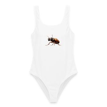 Maikäfer Süßer Hirschkäfer Nashornkäfer Insekten - Frauen Badeanzug - Weiß - Vorne - AI Model Female 172 dark (172cm)