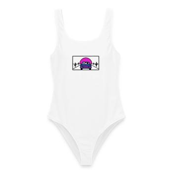 Wueste Highway Auto Logo - Frauen Badeanzug - Weiß - Vorne - AI Model Female 172 dark (172cm)