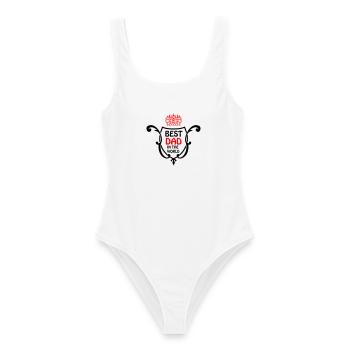 Royal Dad Print with Crown - Women's Swimsuit - white - Front - AI Model Female 172 dark (172cm)