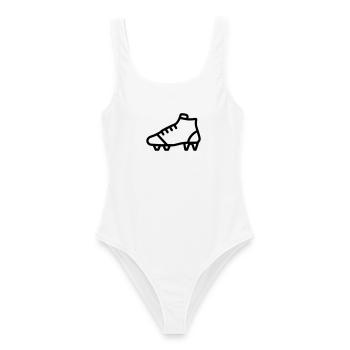 football boots - Women's Swimsuit - white - Front - AI Model Female 172 dark (172cm)