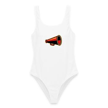 Red Megaphone Ultras Icon - Women's Swimsuit - white - Front - AI Model Female 172 dark (172cm)