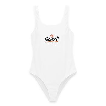 Szpont-Operationen – Genehmigtes Chaos - Frauen Badeanzug - Weiß - Vorne - AI Model Female 172 dark (172cm)