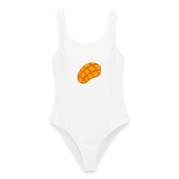 Bright Mango Jewel Illustration - Frauen Badeanzug - Weiß - Vorne - AI Model Female 172 dark (172cm)