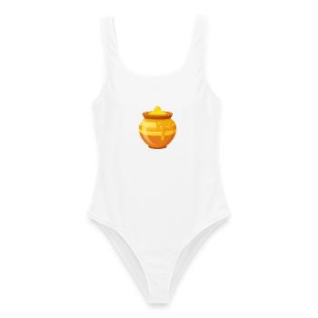 Honey Pot - Frauen Badeanzug - Weiß - Vorne - AI Model Female 172 dark (172cm)