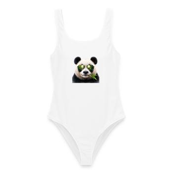 Cool Panda - Frauen Badeanzug - Weiß - Vorne - AI Model Female 172 dark (172cm)