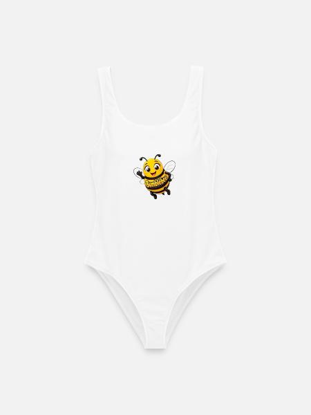 Kawaii Honigbiene Bumblebee - Frauen Badeanzug - Weiß