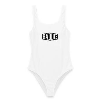 Baddie Aesthetic Böses Mädchen Bad Girl Baddie - Frauen Badeanzug - Weiß - Vorne - AI Model Female 172 dark (172cm)