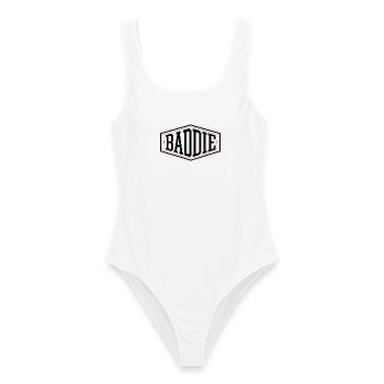 Baddie Aesthetic Böses Mädchen Bad Girl Baddie - Frauen Badeanzug - Weiß - Vorne - AI Model Female 172 dark (172cm)