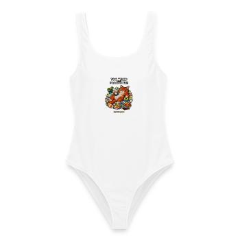 LazyCat VibeWear45 - Frauen Badeanzug - Weiß - Vorne - AI Model Female 172 dark (172cm)