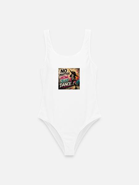 No Matter How Just Dance - Frauen Badeanzug - Weiß