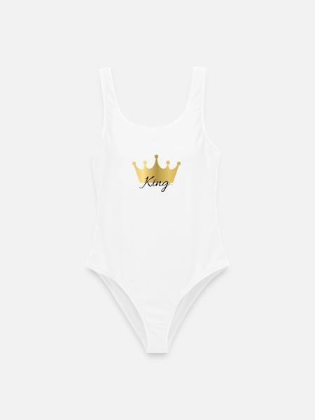 King Design - Frauen Badeanzug - Weiß