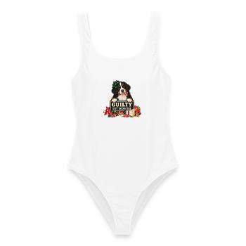 Berner Sennenhund Weihnachten – Gift Inspector - Frauen Badeanzug - Weiß - Vorne - AI Model Female 172 dark (172cm)
