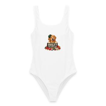 Golden Retriever Weihnachten – Gift Inspector - Frauen Badeanzug - Weiß - Vorne - AI Model Female 172 dark (172cm)