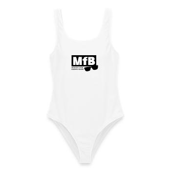MfB Meisterin für Bäderbetriebe Bademeisterin  - Frauen Badeanzug - Weiß - Vorne - AI Model Female 172 dark (172cm)