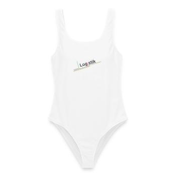 Logistik – Logo - Frauen Badeanzug - Weiß - Vorne - AI Model Female 172 dark (172cm)