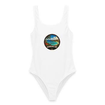 Hanauma Bay Oahu Hawaii Urlaub Vintage - Frauen Badeanzug - Weiß - Vorne - AI Model Female 172 dark (172cm)