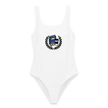 Grad Class Abschluss Logo - Frauen Badeanzug - Weiß - Vorne - AI Model Female 172 dark (172cm)