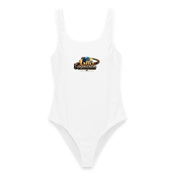 Domino World 1M - Frauen Badeanzug - Weiß - Vorne - AI Model Female 172 dark (172cm)