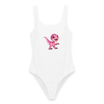 Greifvogel Rose Kawaii - Frauen Badeanzug - Weiß - Vorne - AI Model Female 172 dark (172cm)