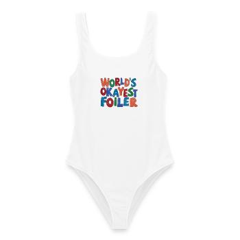 Worlds Okayest Foiler - Frauen Badeanzug - Weiß - Vorne - AI Model Female 172 dark (172cm)