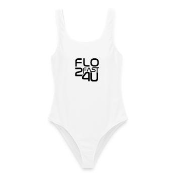 Flo - Frauen Badeanzug - Weiß - Vorne - AI Model Female 172 dark (172cm)