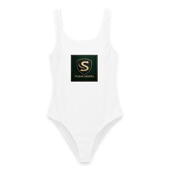 Team Seidel Logo Namenschild Familienname Firmen - Frauen Badeanzug - Weiß - Vorne - AI Model Female 172 dark (172cm)