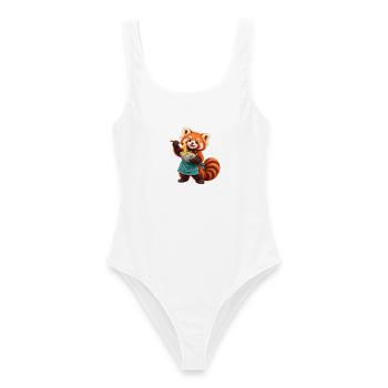 Red Panda Ramen-Koch mit Nudeln - Frauen Badeanzug - Weiß - Vorne - AI Model Female 172 dark (172cm)