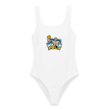 Wasserpolo Helden-Logo - Frauen Badeanzug - Weiß - Vorne - AI Model Female 172 dark (172cm)