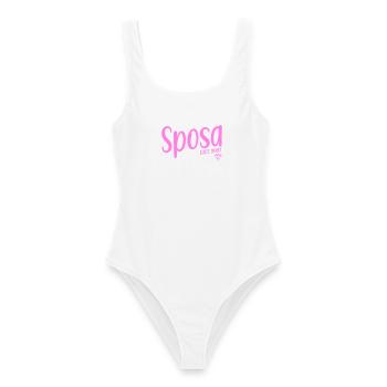 Sposa 2027 Italia - Frauen Badeanzug - Weiß - Vorne - AI Model Female 172 dark (172cm)