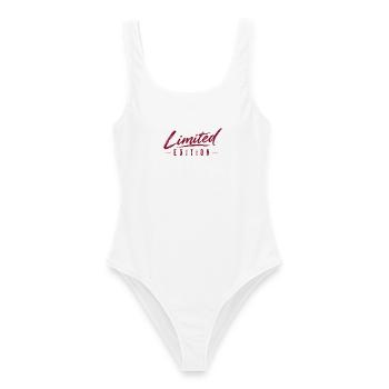 Limited Edition - Einzelstücke - limitiert - Frauen Badeanzug - Weiß - Vorne - AI Model Female 172 dark (172cm)