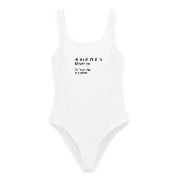 Erdkundelehrerin Substantiv Definition Geschenk - Frauen Badeanzug - Weiß - Vorne - AI Model Female 172 dark (172cm)