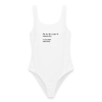 Physiotherapeutin Substantiv Definition Geschenk - Frauen Badeanzug - Weiß - Vorne - AI Model Female 172 dark (172cm)