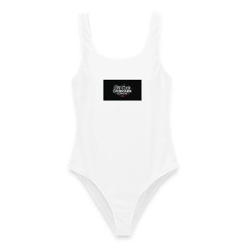 Danmark Urban Copenhagen Streetwear - Frauen Badeanzug - Weiß - Vorne - AI Model Female 172 dark (172cm)