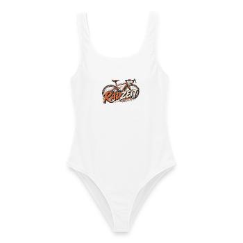 Radfahren Retro Fahrradmotiv Zeitlose Geschenkidee - Frauen Badeanzug - Weiß - Vorne - AI Model Female 172 dark (172cm)