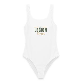 Legionstruppen - Frauen Badeanzug - Weiß - Vorne - AI Model Female 172 dark (172cm)