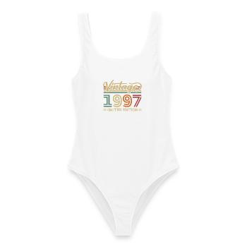 Vintage 1997 Limited Edition Geburtstag Retro - Frauen Badeanzug - Weiß - Vorne - AI Model Female 172 dark (172cm)