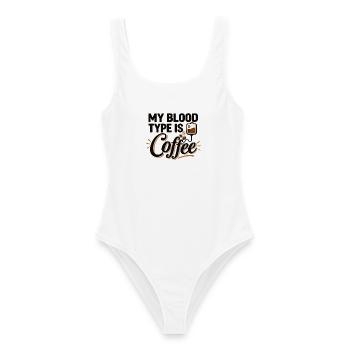 Kaffeeliebhaber, Espresso-Liebhaber, Koffein-Enthusiast - Frauen Badeanzug - Weiß - Vorne - AI Model Female 172 dark (172cm)