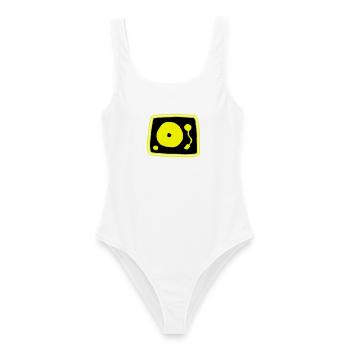 tourne-disque - Maillot de bain femme - blanc - Devant - AI Model Female 172 dark (172cm)